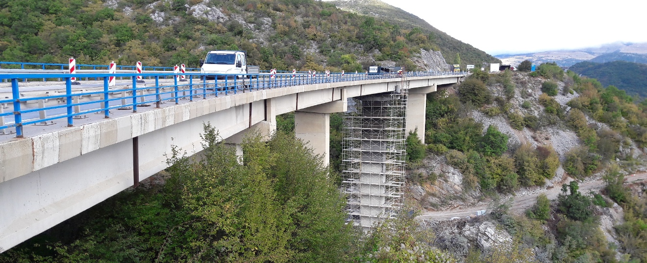 Recovery of the S2 pillar on the Sučević viaduct on the state road D1